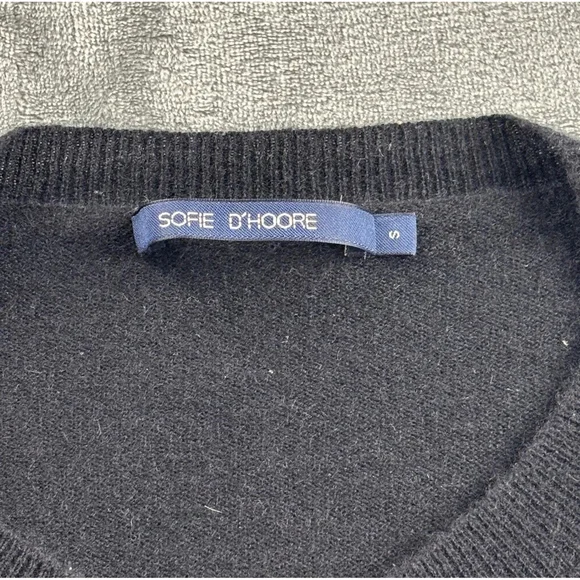 Sofie D’Hoore Cardigan W M 100% Cashmere Minimalist Quiet Luxury Soft Black Luxe - Picture 6 of 14